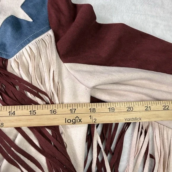 VOCAL JACKET Womens Medium Western RODEO COWGIRL USA Fringe CONCERT Festival - Picture 8 of 12